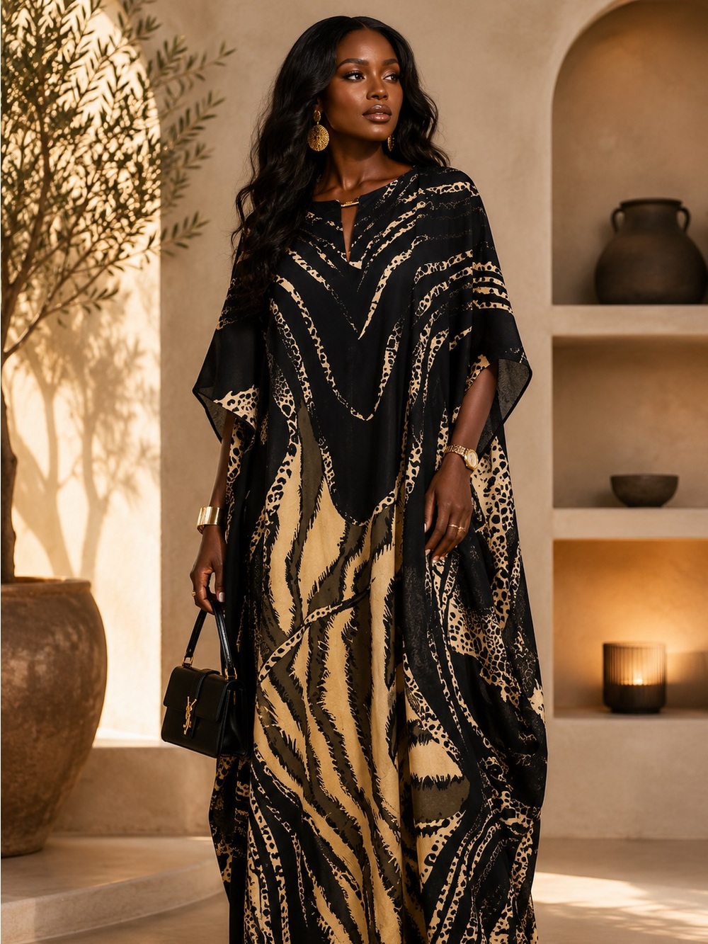 [One Size] "Freedom: A Fierce Flow" Gypsie Blu Kaftan/MuMu
